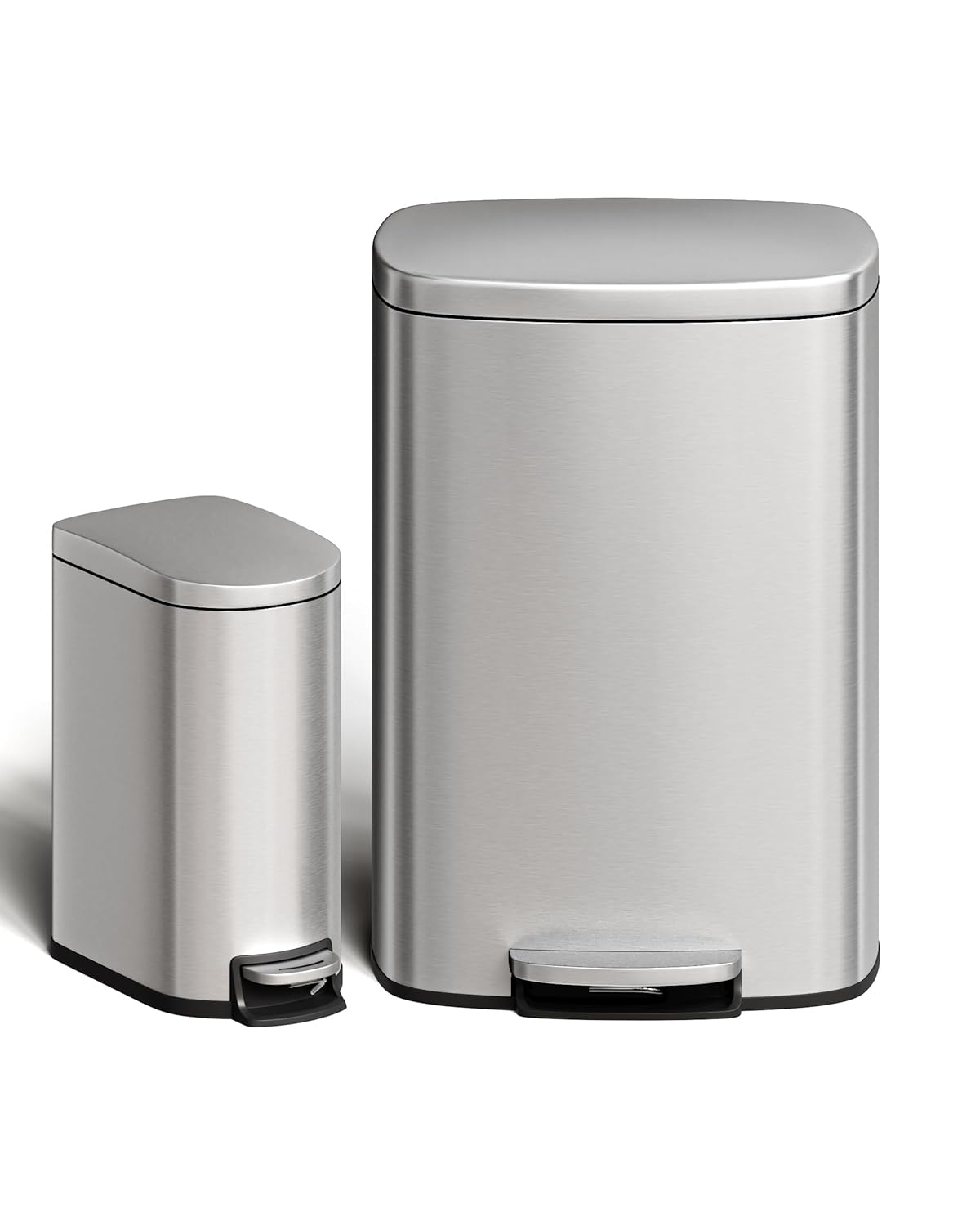 Garvee Stainless Steel Trash Can Combo Set for Kitchen & Bathroom