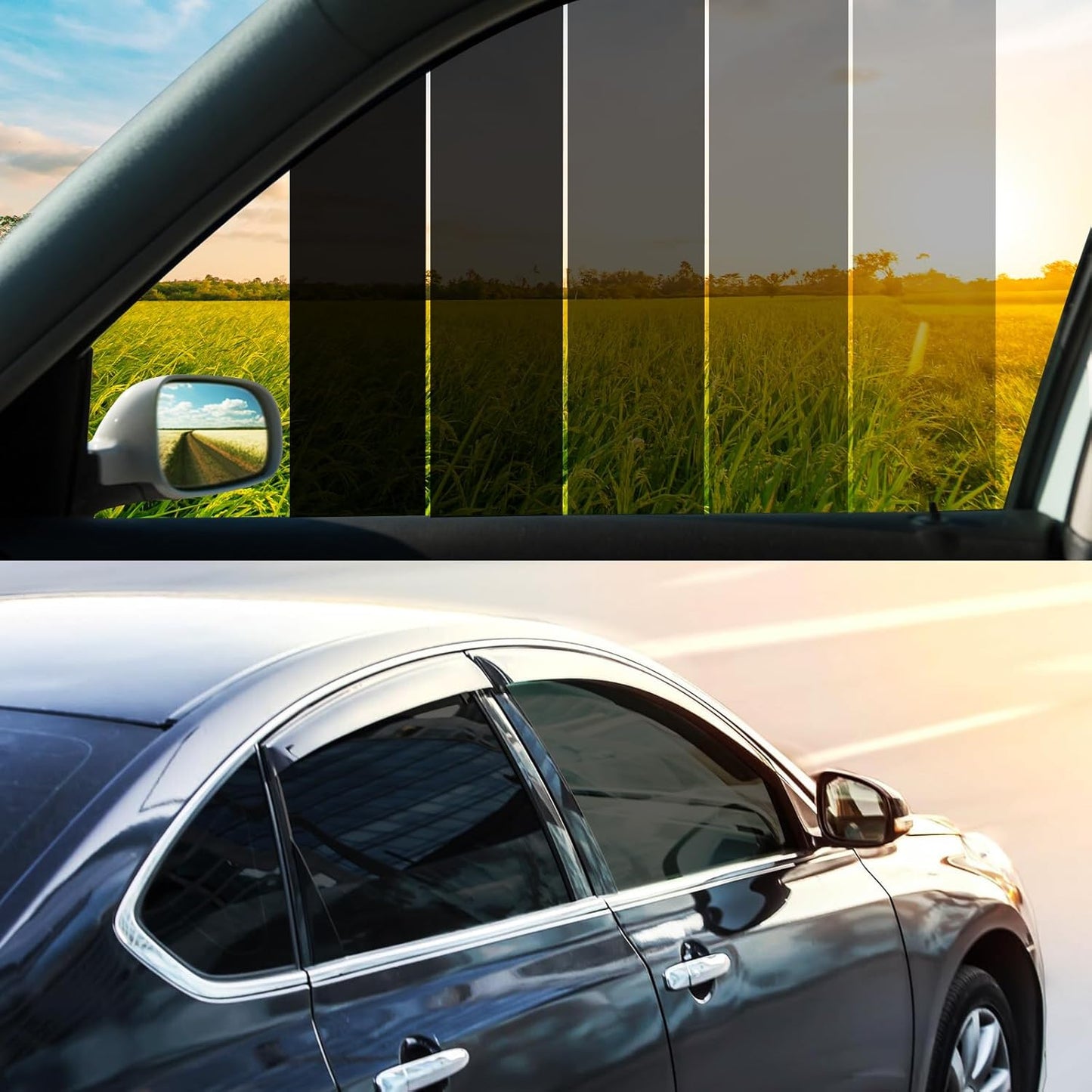 Vepagoo 5% VLT Ceramic Car Window Tint Film for Privacy & Heat
