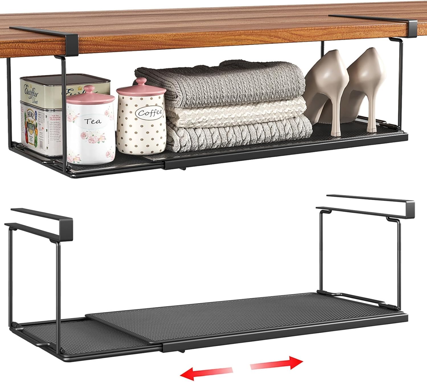 Expandable Under Cabinet Shelf for Optimal Storage Solutions