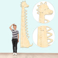 Wooden Growth Chart for Kids Dinosaur Height Ruler - Cute Wall Measure