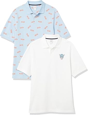 Marvel Star Wars Men's Regular-Fit Cotton Pique Polo Shirt Pack