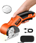 Electric Cardboard Cutter Scissors with LED Light - Quiet Brushless