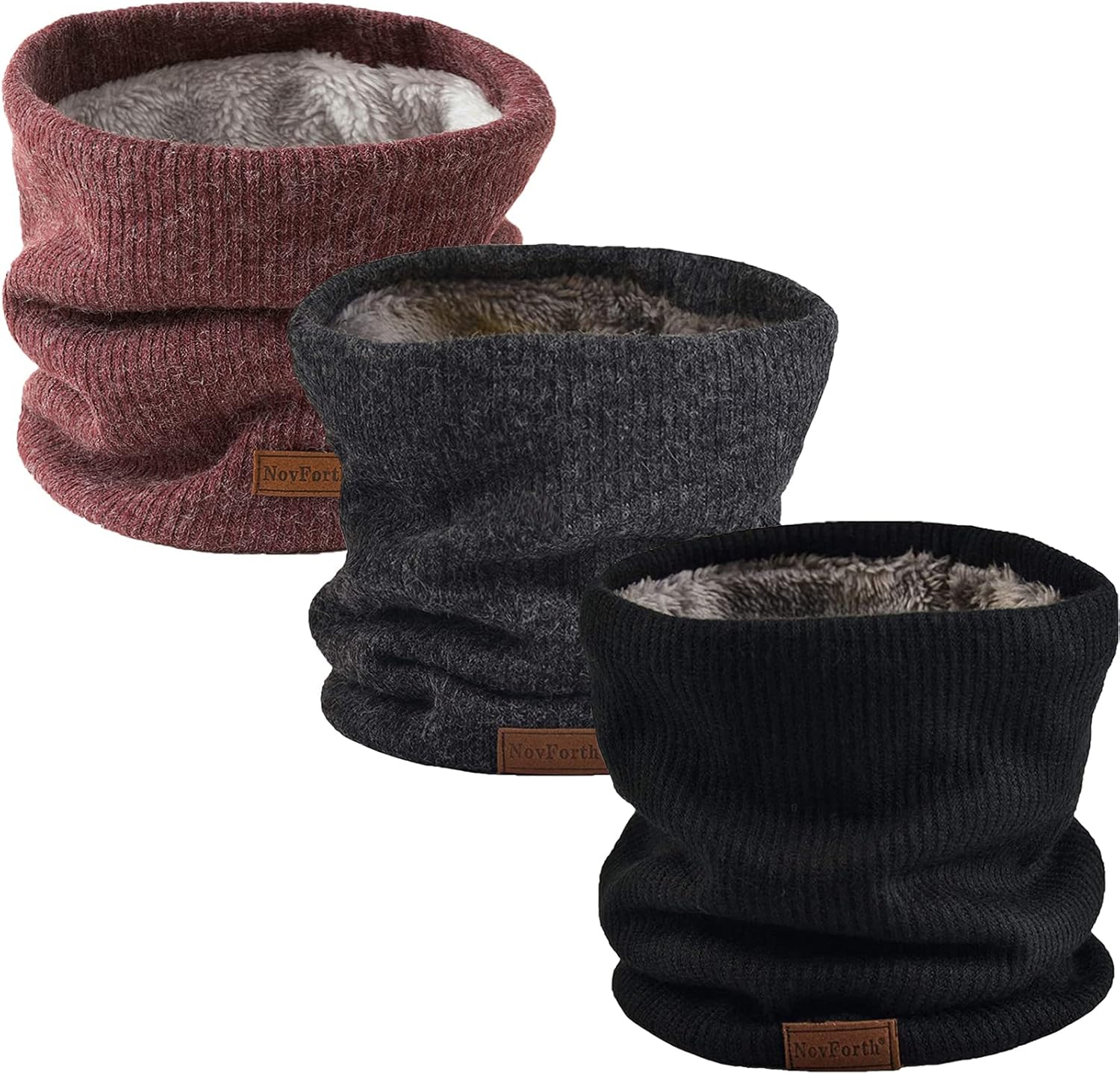 NovForth Winter Neck Warmer for Men and Women - Fleece Gaiter