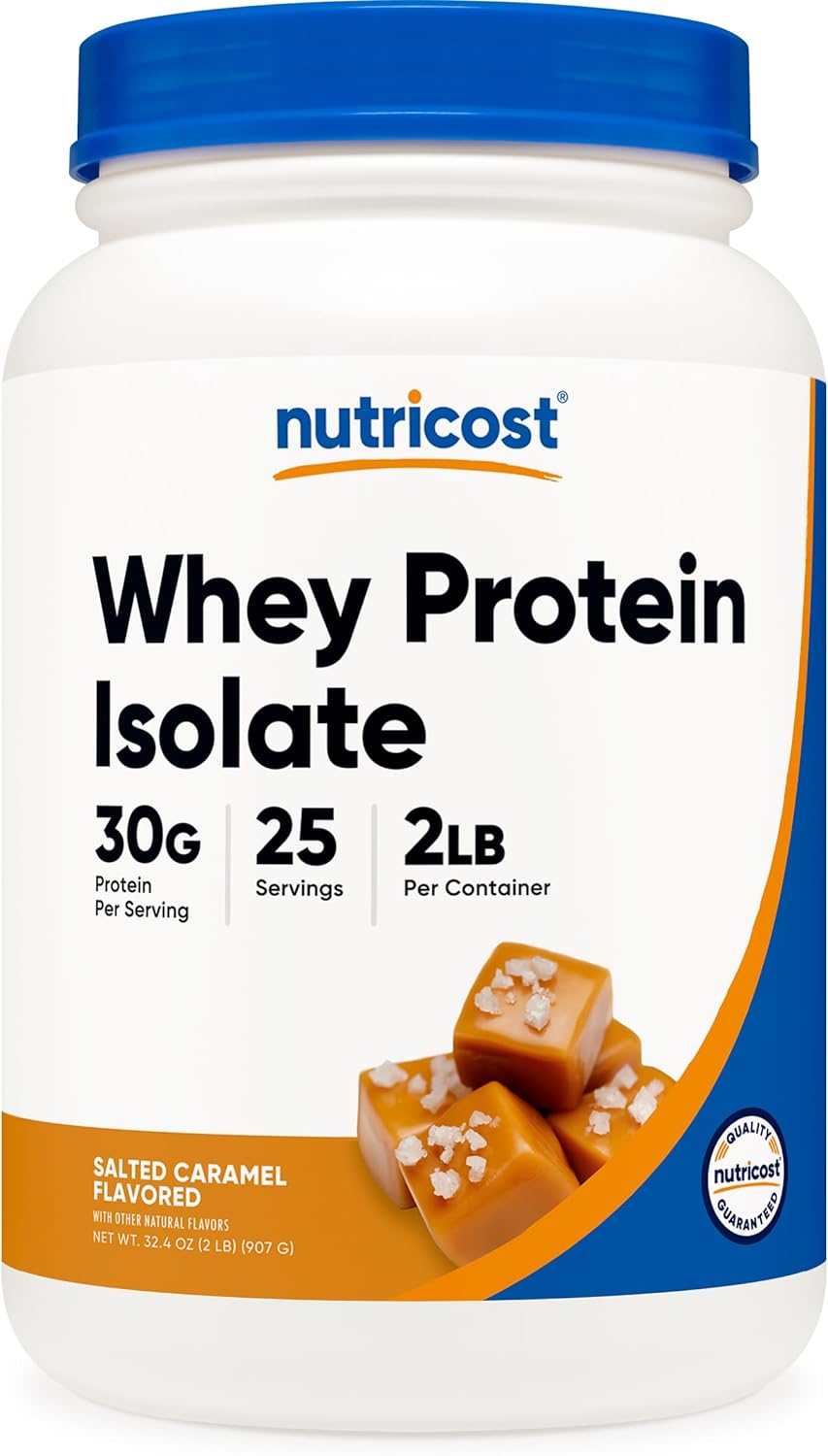 Nutricost Whey Protein Isolate Salted Caramel Flavor 2LBS Review