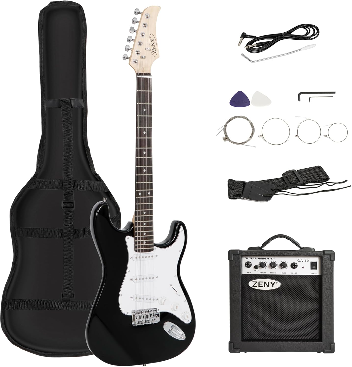 ZENY 39in Full Size Electric Guitar Bundle - Beginner's Dream Package!