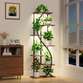 59 in Tall Plant Stand with Grow Light, 7 Tier S-Shaped Display