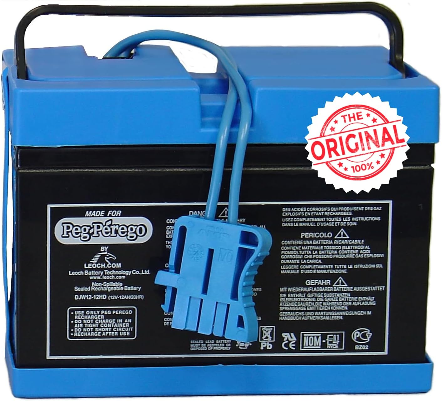 Peg Perego 12 Volt Replacement Battery for Ride on Toys
