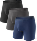 DAVID ARCHY Men's Modal Dual Pouch Trunks - Bulge Enhancing Comfort is