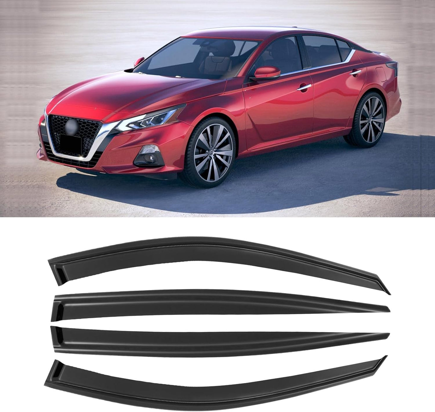 Window Rain Guards for 2019-2025 Nissan Altima - Durable Visors