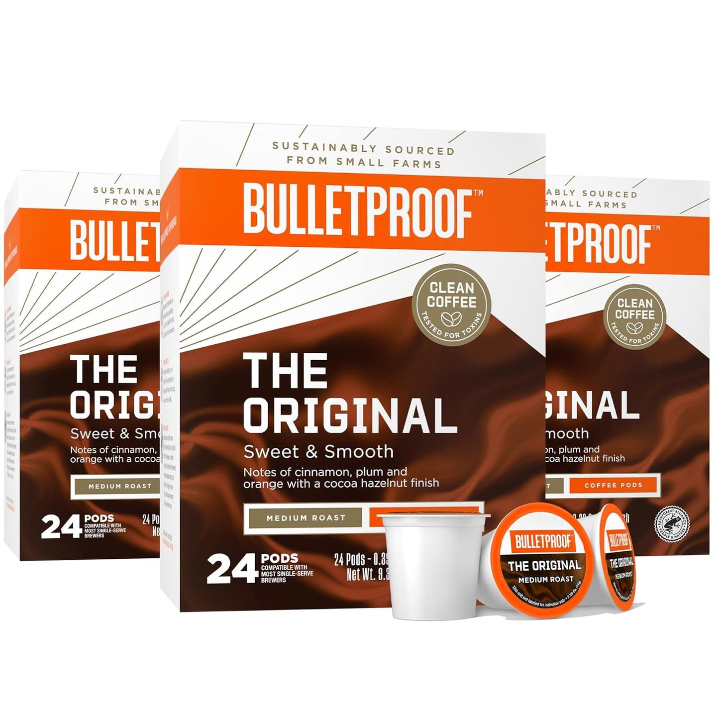 Bulletproof Medium Roast 72-ct Pods - Central & South American 100% Arabica