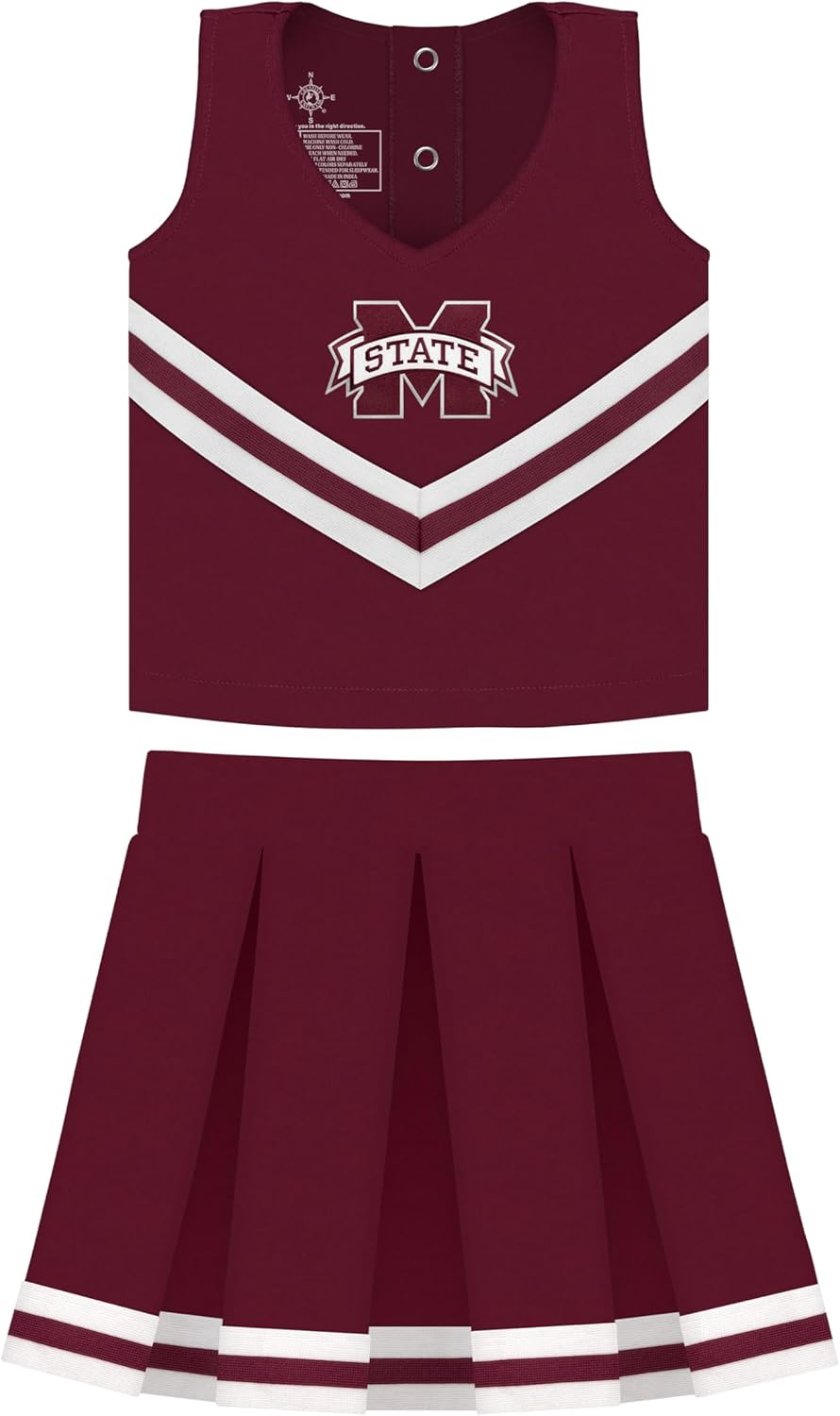 College Baby Youth Cheerleader Dress 3 Piece Set for Little Stars