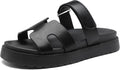Women's Thick Platform Slide Sandals - Anti-slip Open Toe Summer Flats