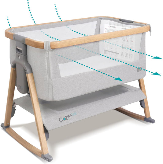 CoZee Air Baby Bassinet & Bedside Sleeper for Safe Sleep