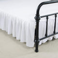 Bed Skirt Queen Size Ruffled Bed Skirt with Split Corners - 22 in Drop