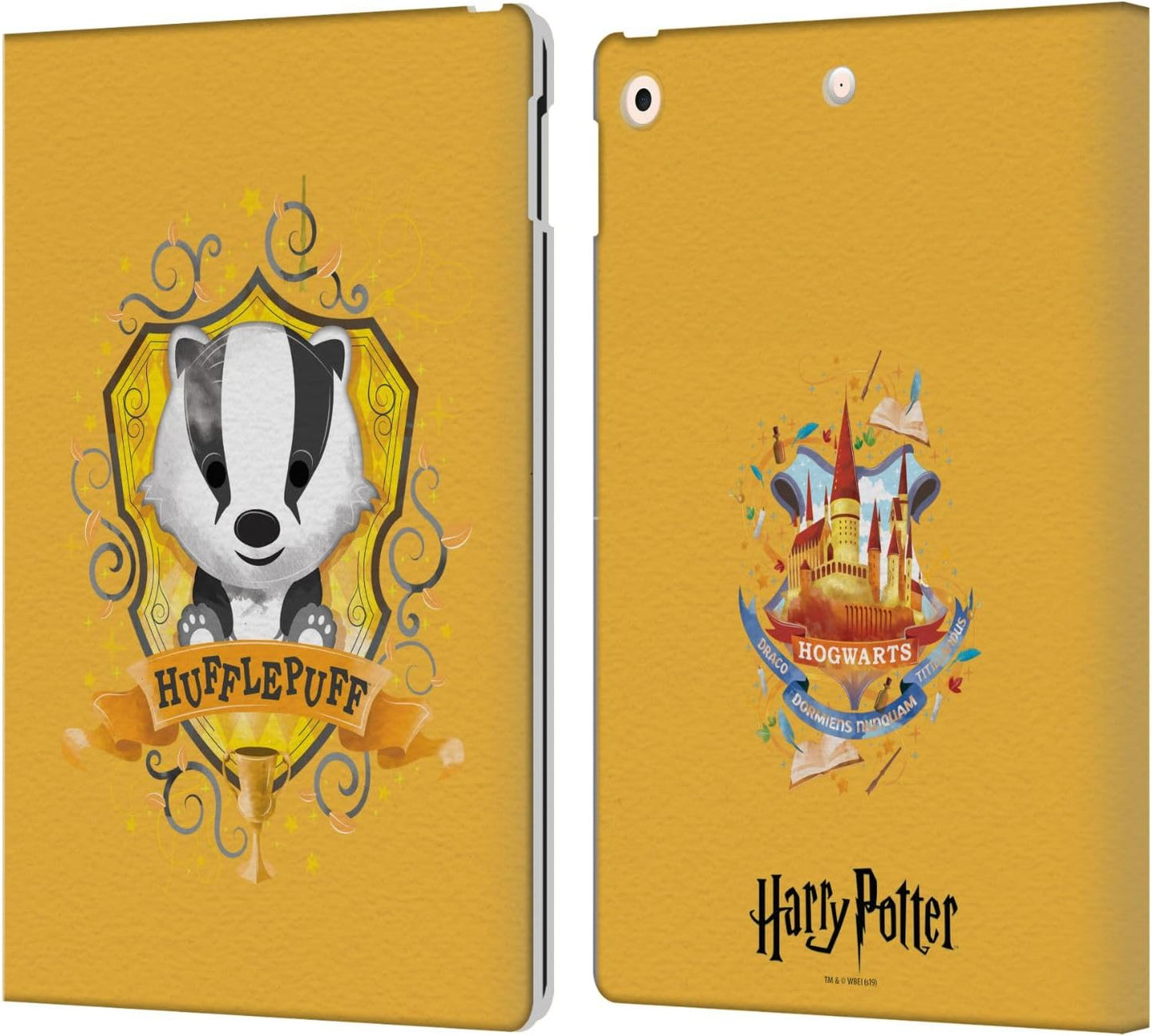 Harry Potter Hufflepuff Leather Wallet Case for iPad 10.2
