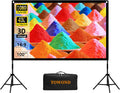 Towond 100 4K HD Projector Screen: Wrinkle-Free Portable Cinema