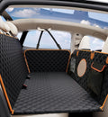 Dog Car Seat Cover for Back Seat - Hard Bottom Extender and Hammock