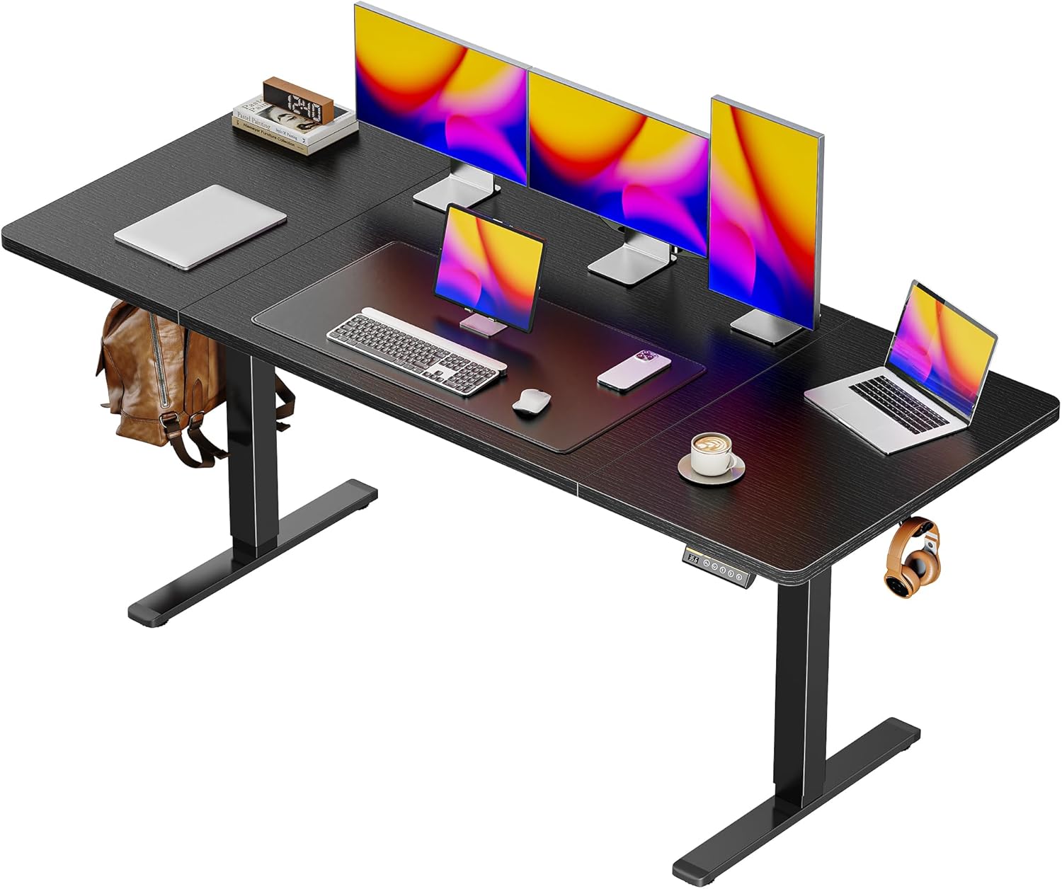 Large Electric Standing Desk with Height Adjustment for Comfort