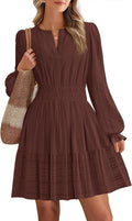 Mini Dresses for Women 2025 Casual Lightweight V Neck A Line BTFBM