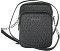 Michael Kors Jet Set Travel Signature PVC Medium Logo Chain Crossbody