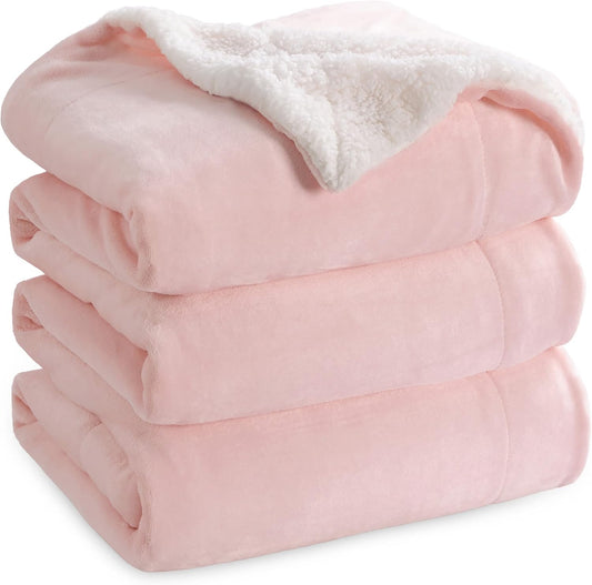 Bedsure GentleSoft Sherpa Fleece Blanket for Cozy Comfort