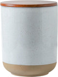 Ceramic Canister with Airtight Lid for Kitchen Counter - 80oz Storage
