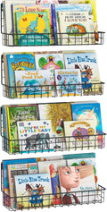 Wall Mounted Metal Kids Bookshelf for Nursery and Classroom