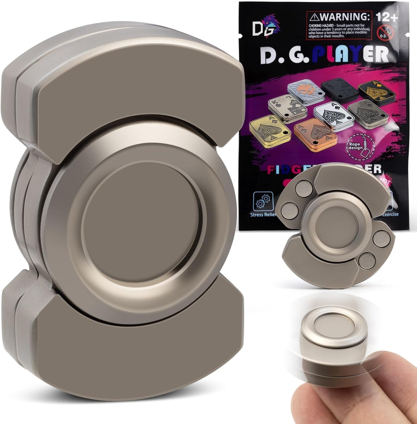 Stress Relief & Focus Boost: D.G.PLAYER 3-in-1 Fidget Toy