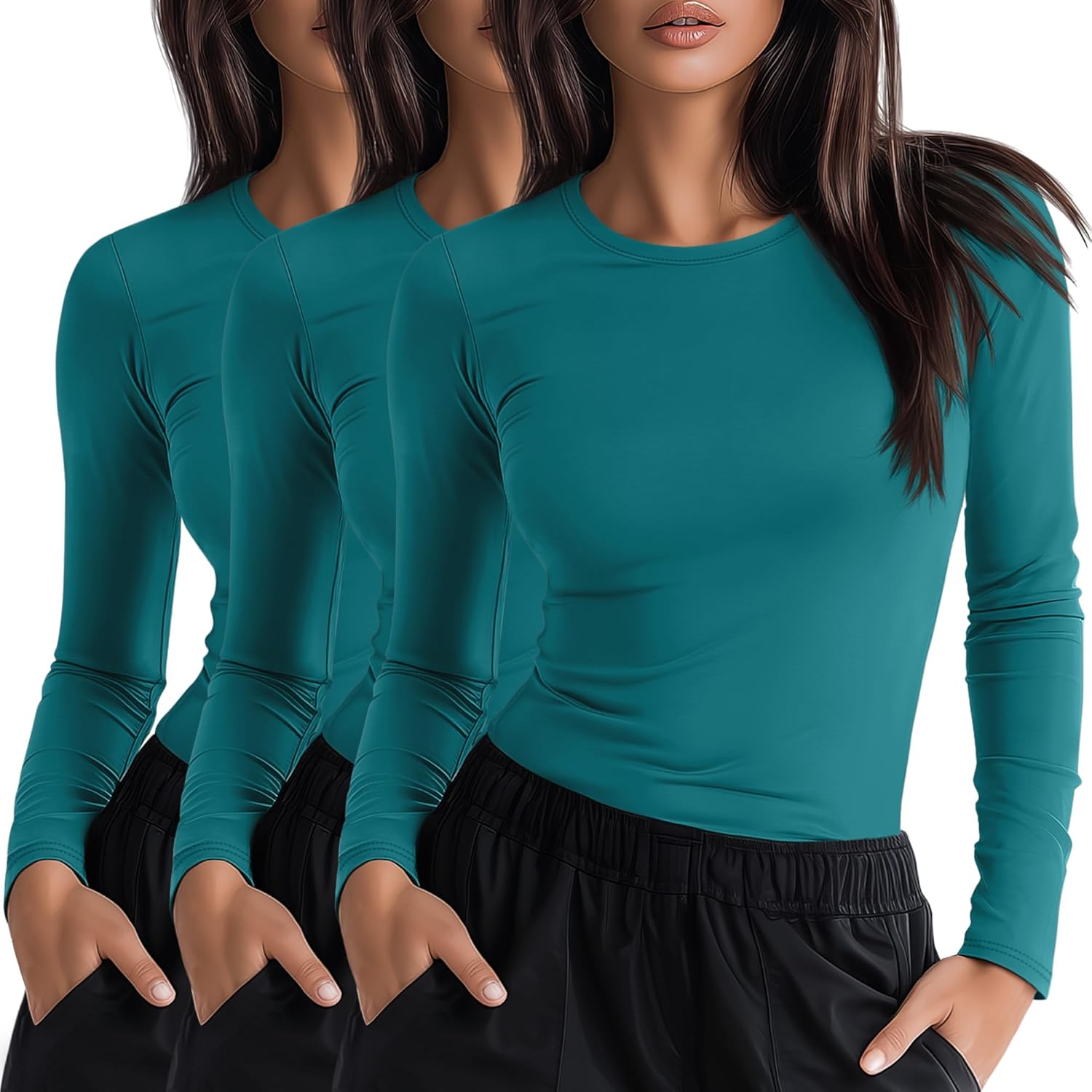 Neer 3 Pack Womens Underscrub Shirts for Comfort and Style