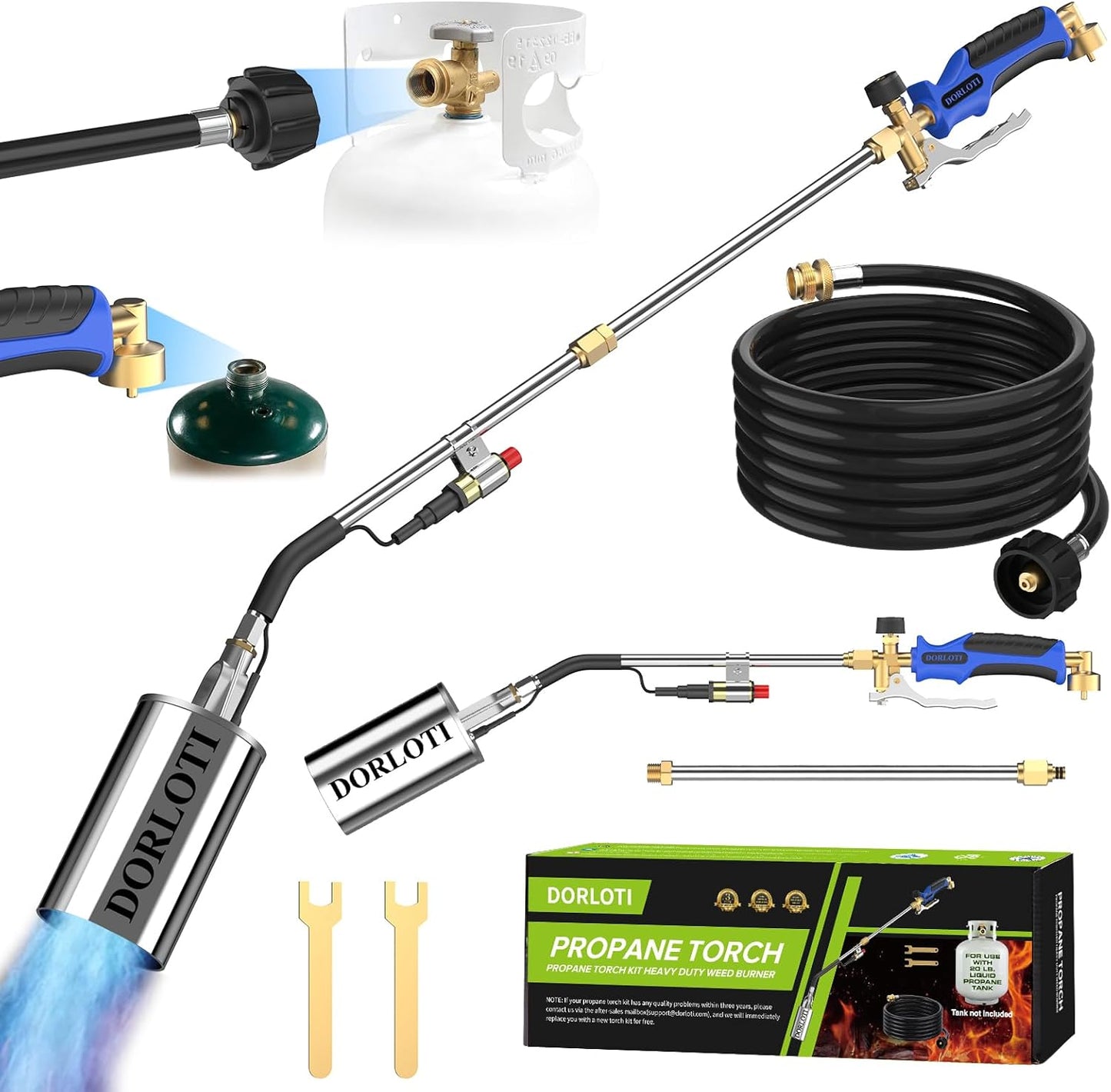 Propane Torch Weed Burner Kit for Efficient Weeding and More