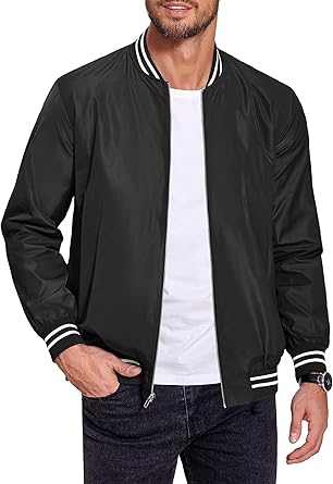 COOFANDY Men's Bomber Jackets Lightweight Windbreaker for Style