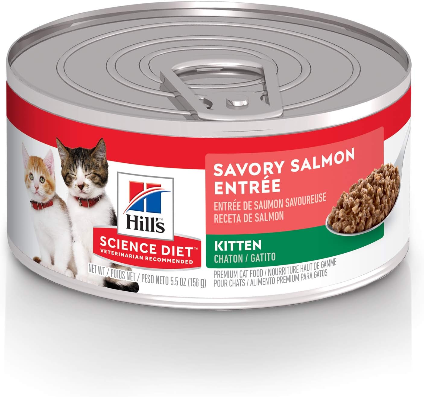 Hill's Science Diet Kitten Wet Cat Food with Salmon Minced