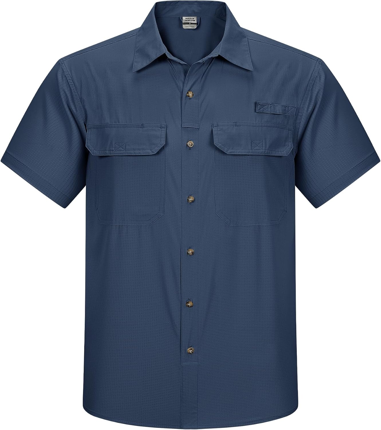 Outdoor Ventures Men's Lightweight Short Sleeve Fishing Shirt
