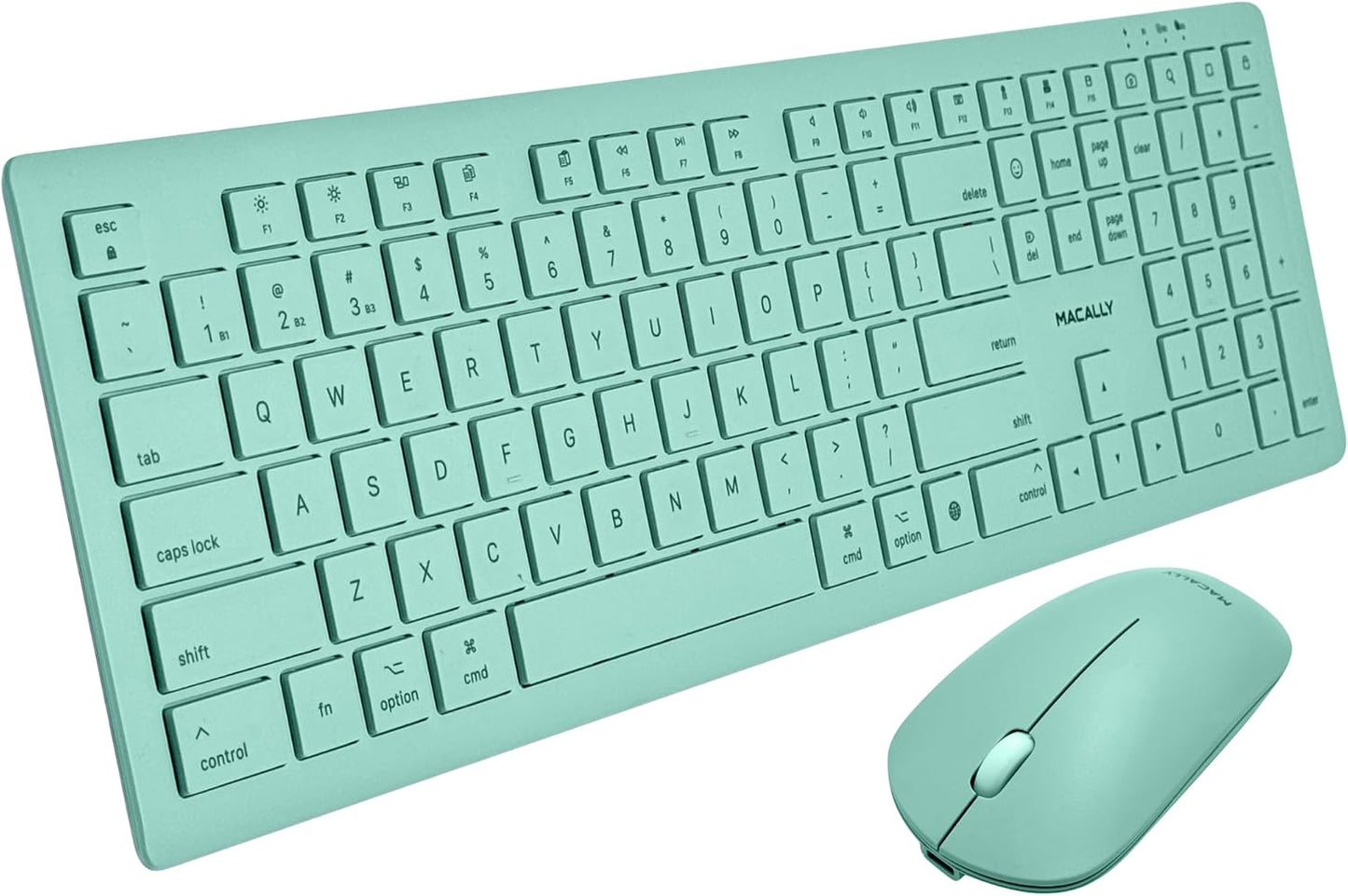 Macally Wireless Keyboard and Mouse Combo for Seamless Multitasking