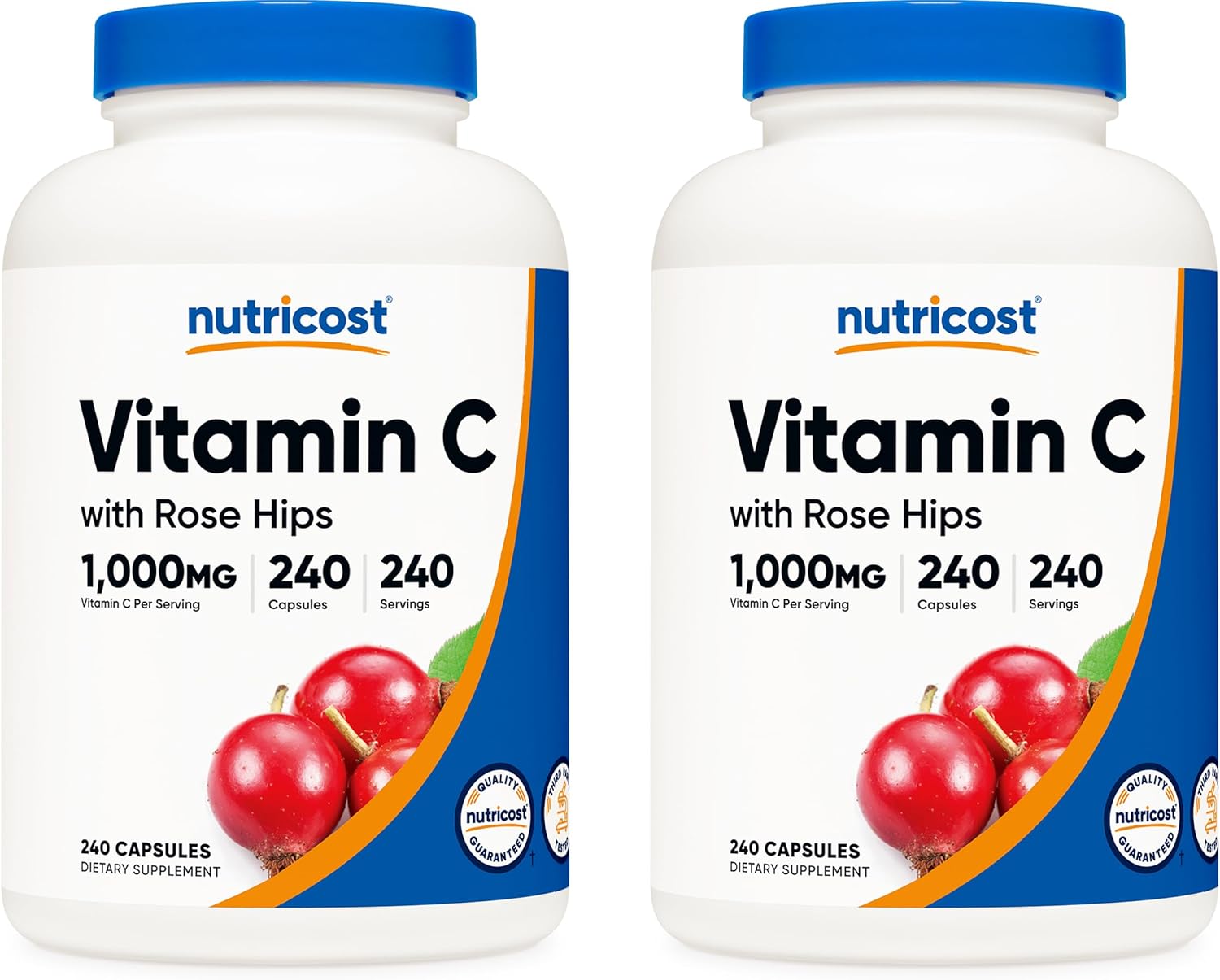 Nutricost Vitamin C with Rose Hips 1025mg - Premium Supplement