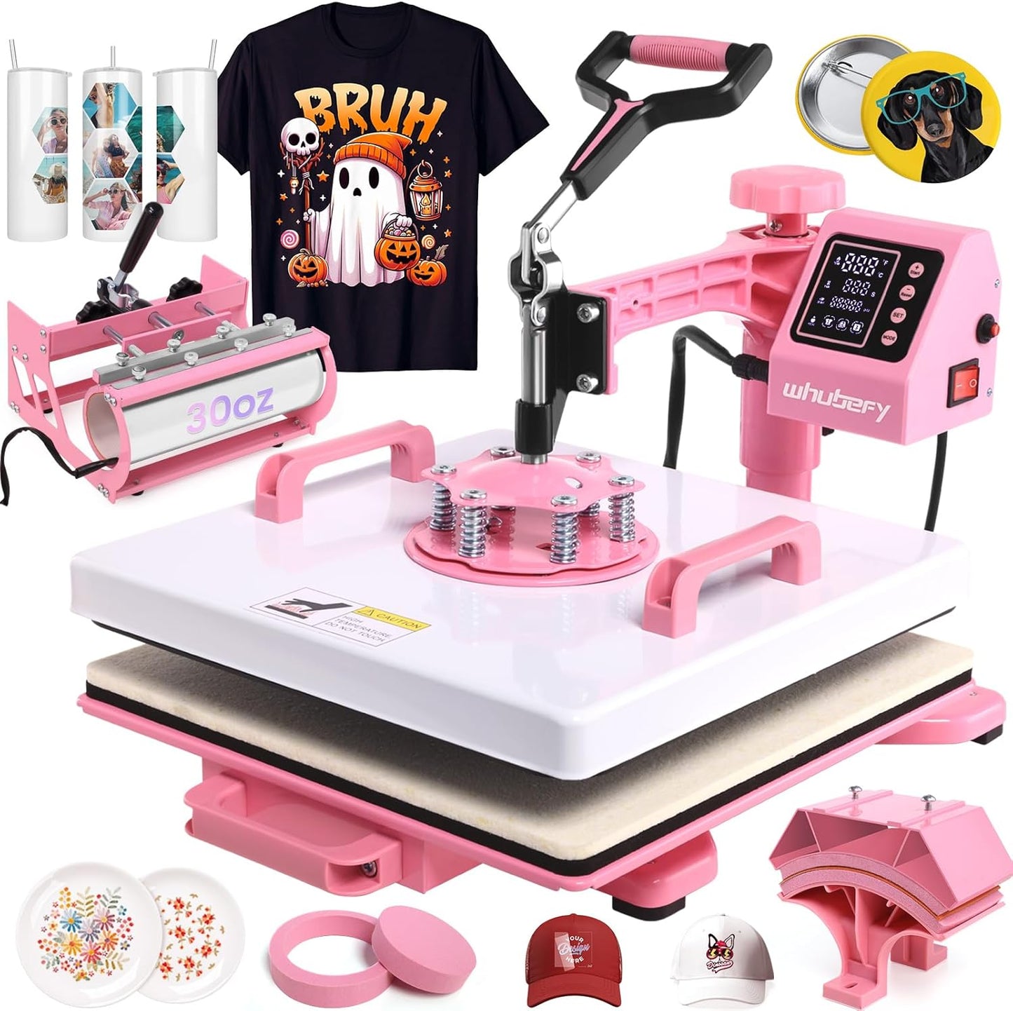 5 in 1 Heat Press Machine for T Shirts and Tumblers Printing