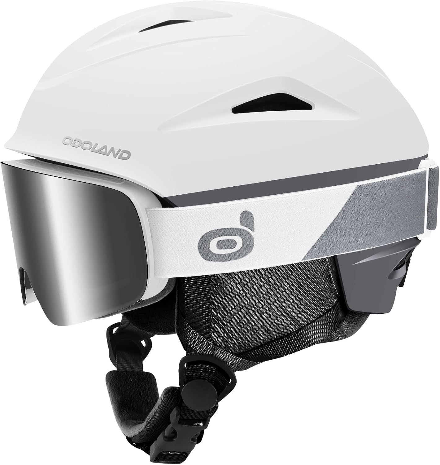 Odoland Ski Helmet and Goggles Set for Ultimate Snow Sports Safety