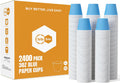 Turbo Bee 3oz Disposable Paper Cups 2400 Pack - Small Bathroom Cups