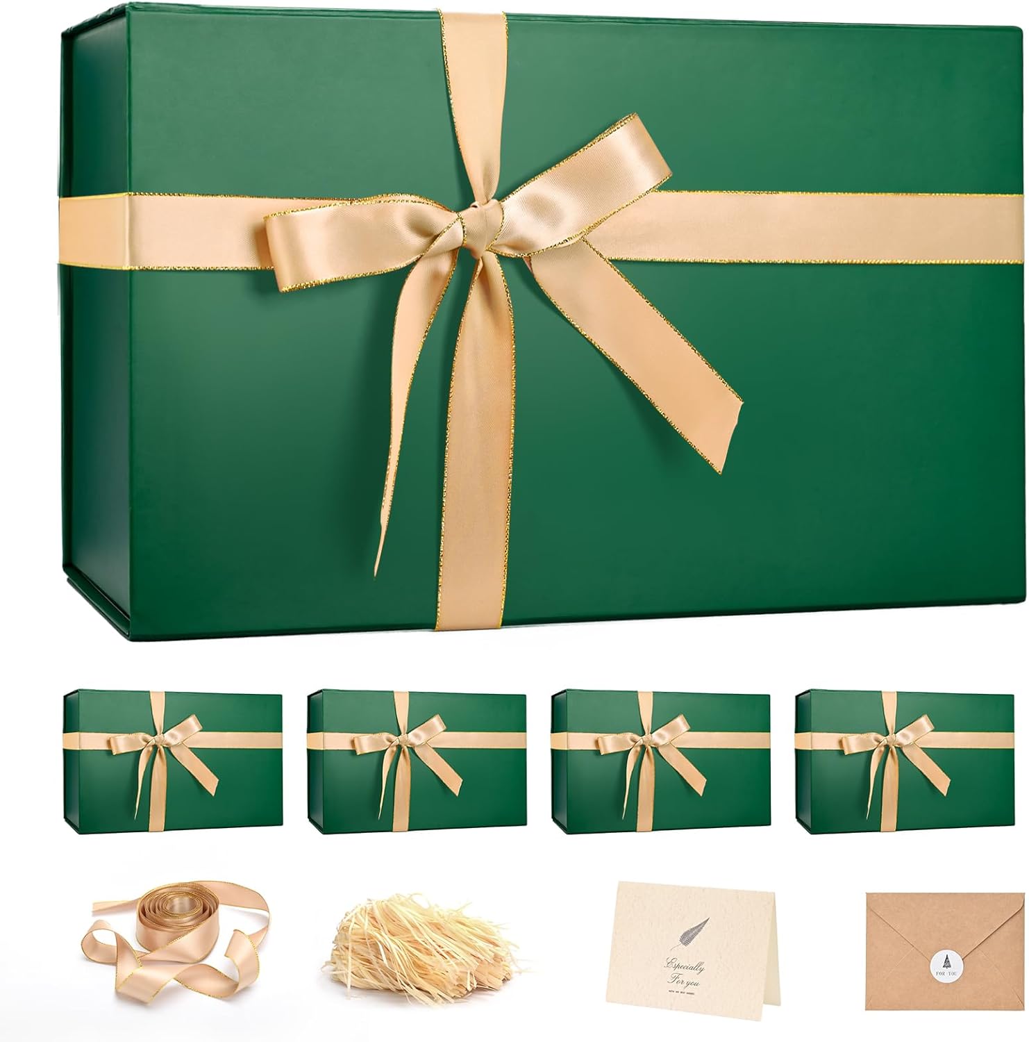 LIFELUM Green Gift Box for Christmas and Special Occasions