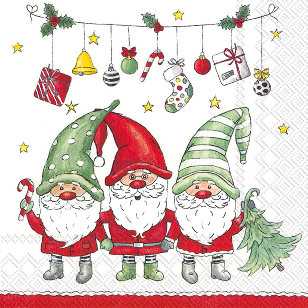 Xmas Good Fellows Cocktail Napkins