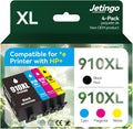 910XL Ink Cartridges Combo Pack Replacement for HP - High Yield 4-Pack