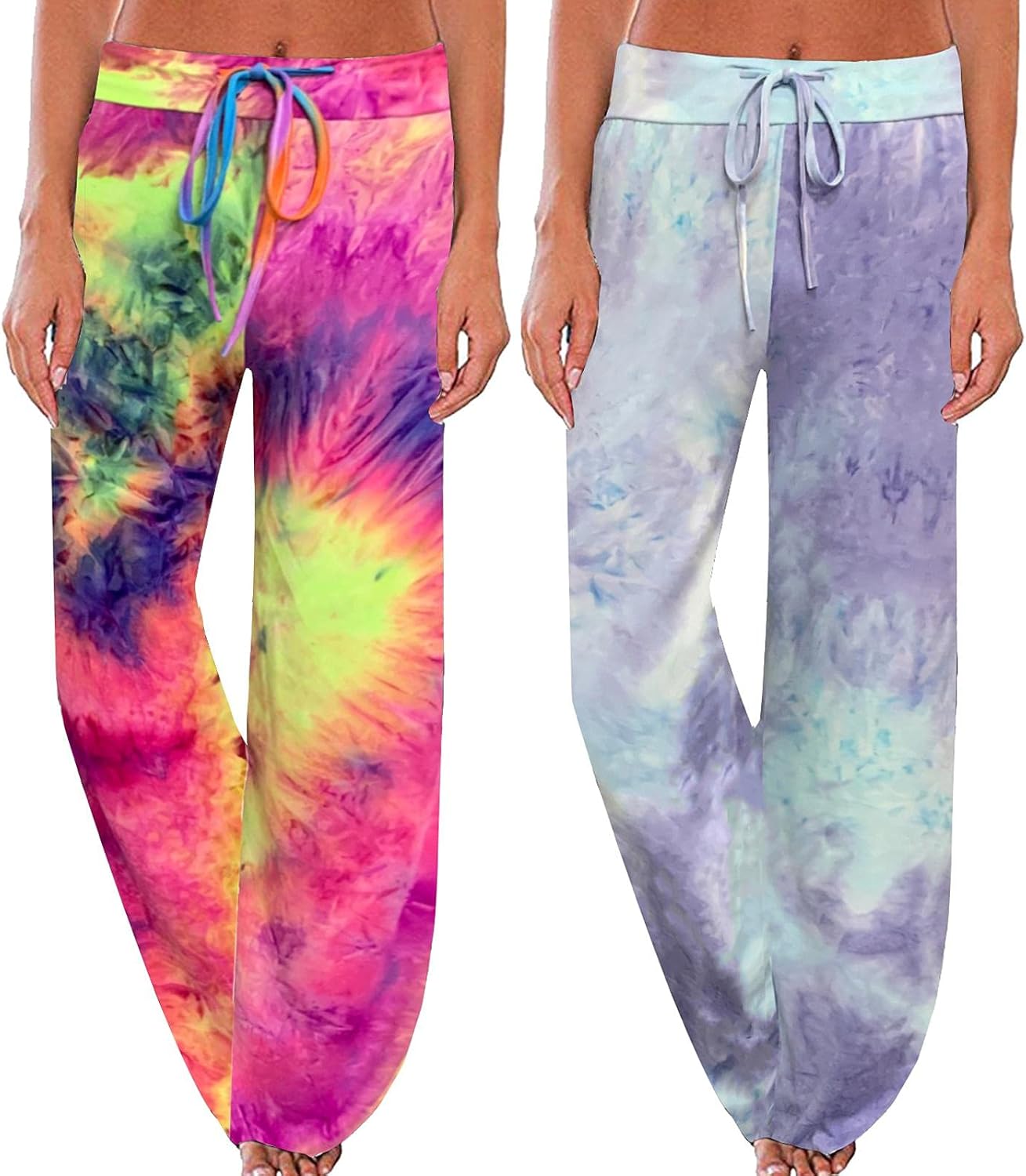 ROSA JUNIO Comfy Pajama Pants for Women - Floral Palazzo Style