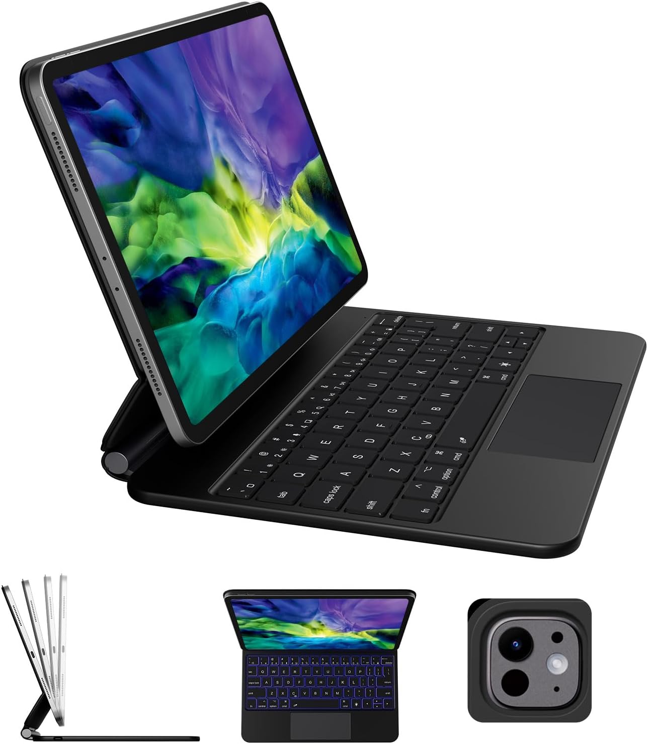 Floating Stand Trackpad Keyboard for iPad & iPad Pro