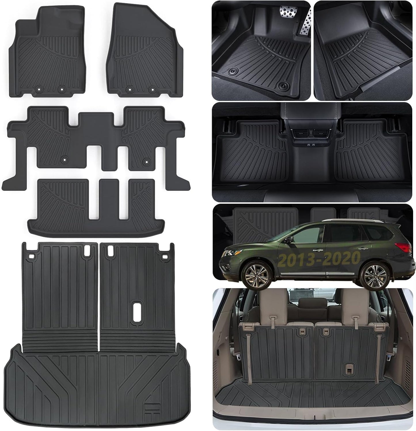 Custom Fit Floor Liners for 2013-2020 Nissan Pathfinder
