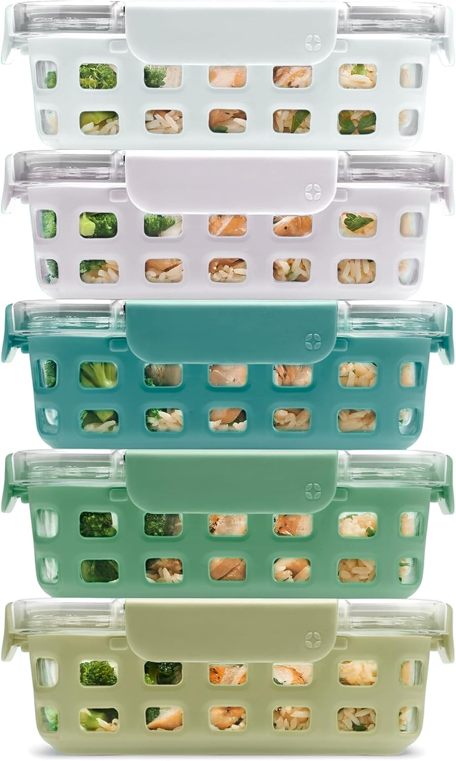 Ello Duraglass 3.4 Cup Meal Prep Set - 10Pc Food Storage Containers