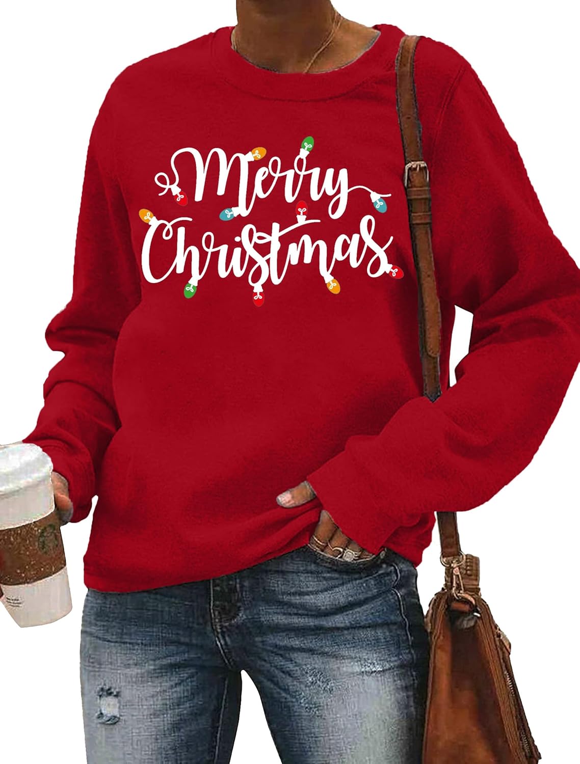 Cozy Christmas Lights Sweatshirt by MAIHUN