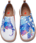 Women's Fashion Floral Art Slip-On Canvas Sneakers - Comfortable