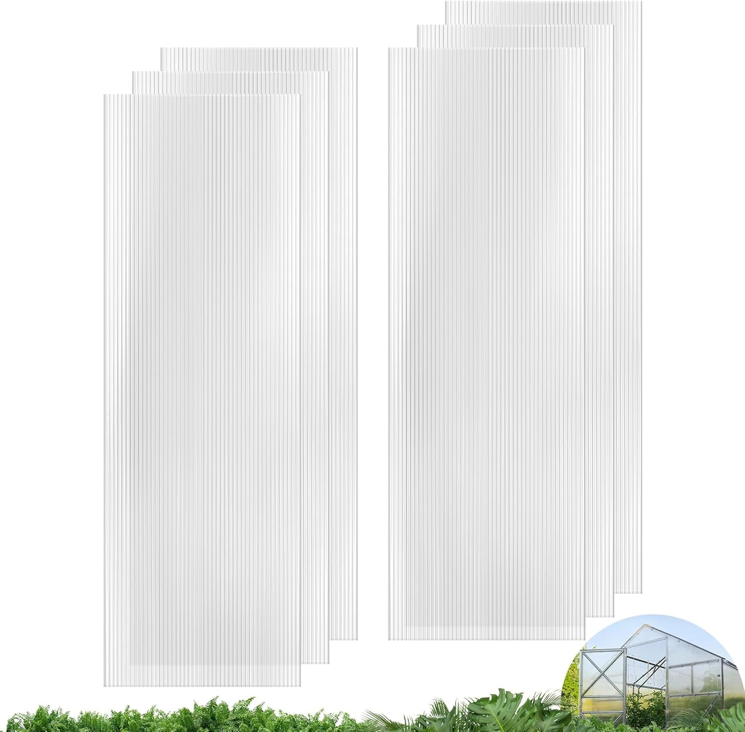 UMIG 6 PCS Polycarbonate Greenhouse Panels for Optimal Growth