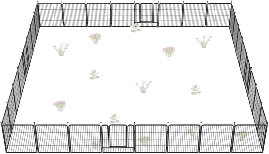 FXW Garden Fence Outdoor Heavy Duty Metal Animal Barrier 32in