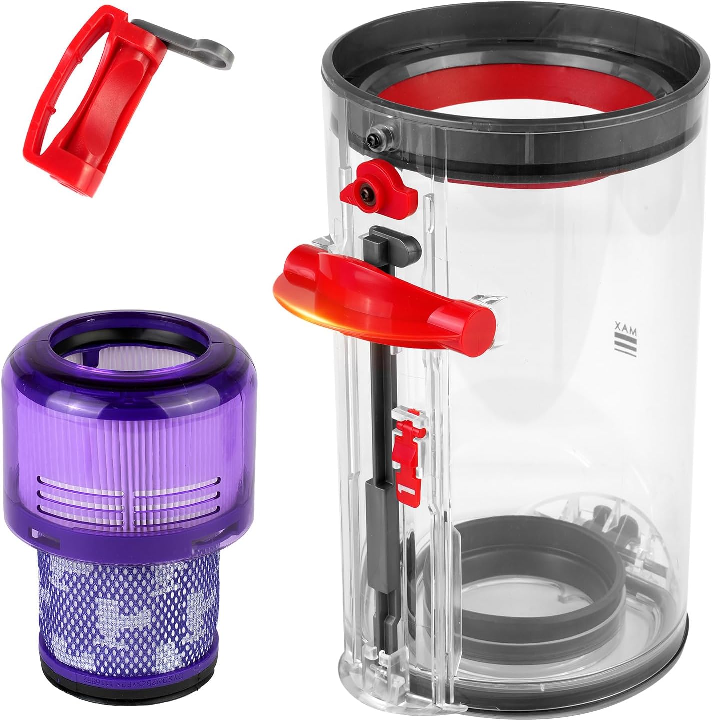 Dyson Large Dust Container w/ HEPA Filter - Enhance Vacuum Efficiency!